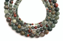 African Bloodstone Bead Strand