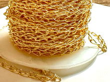 3mm Elongated Curb Chain, 14k Gold Filled, Sterling Silver, Sku#S3304C