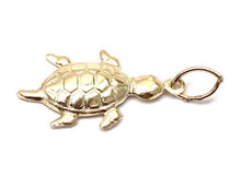 14K solid gold turtle charm, SKU#198C