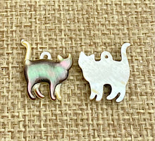 Mother of Pearl Cat Charm