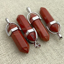 Jasper Silver Plated Pendant