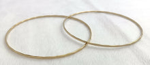 14k GF Hammered Wire Stacking Bangle