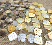 Mother of Pearl Leaf Charms