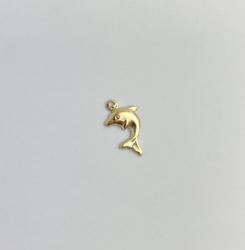 14k Gold Filled Dolphin Charm Hooplet