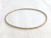 14k GF Hammered Wire Stacking Bangle