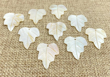 Mother of Pearl Leaf Charm