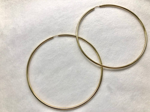 14KGF Hoop Earrings
