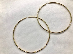 14KGF Hoop Earrings