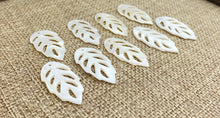 Mother of Pearl Leaf Charm