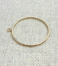 14k Gold Filled Round Drop 25mm