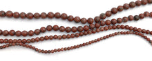 Sesame Red Jasper Bead Strand
