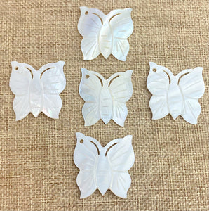 Mother of Pearl Butterfly Charm