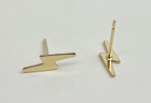 14k Gold Filled Lightning Stud Earring