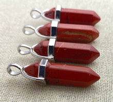 Jasper Silver Plated Pendant