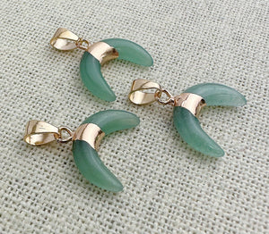 Green Aventurine Gold Plated Pendant