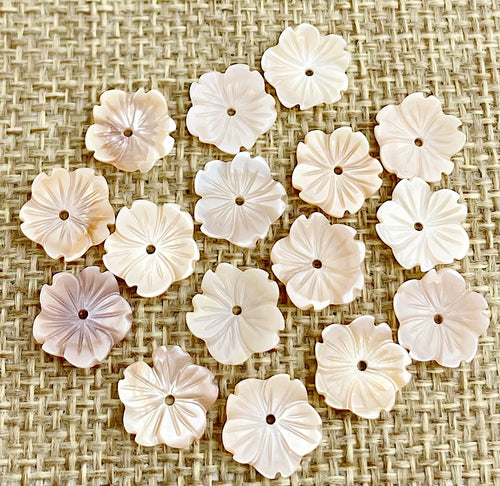 Mother of Pearl Flower Charm Sku#M69