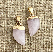 Rose Quartz Gold Plated Pendant