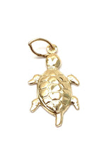 14K solid gold turtle charm, SKU#198C