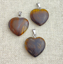 Tiger Eye Heart Pendant