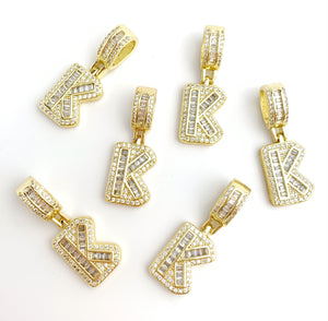 Gold Plated “K” Initial Pendant