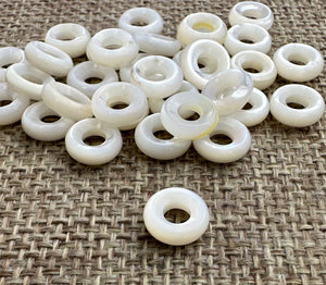 Mother of Pearl Donut Beads Sku#M601