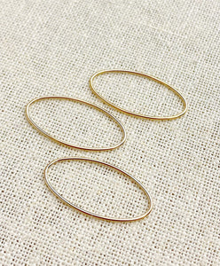 14k Gold Filled Oval Jump Ring 19ga 0.89x30x15mm CL