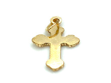 14KGF Cross Charm , Sku#2317-C