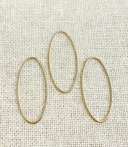 14k Gold Filled Oval Jump Ring 19ga 0.89x30x15mm CL