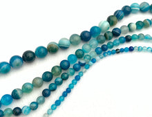 Blue Agate Dyed Bead Strand Sku#M2708