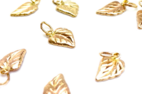 14KGF Leaf Charm 1152-C