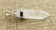 Crystal Quartz Silver plated Pendant