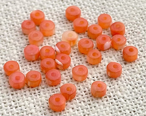Mother of Pearl Orange Bead