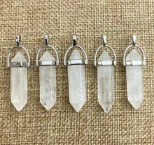Crystal Quartz Silver plated Pendant