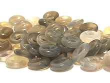 Grey Agate Donut Bead, Sku#BG126