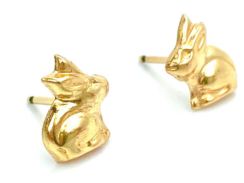14KGF Bunny Studs , Sku#1829-4