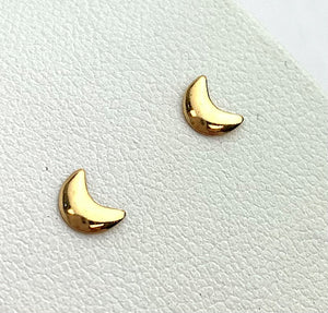 14kGF Moon Studs Sku#685-4