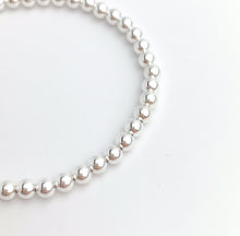 Sterling Silver Beaded Stretchy Bracelet