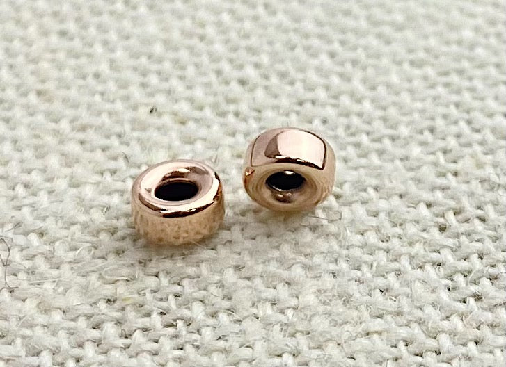 Rose Gold Filled Rondelle 4.0x2.1mm (1.2mm Hole)