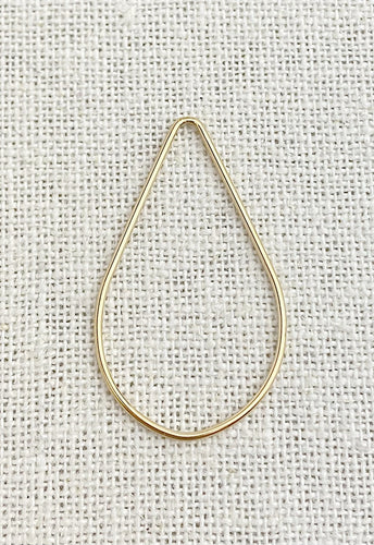 14k Gold Filled Teardrop Jump Ring CL 1.02x37.5x25mm