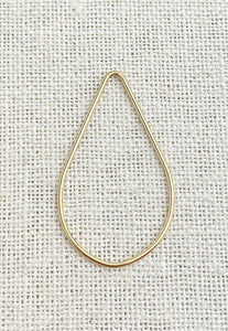 14k Gold Filled Teardrop Jump Ring CL 1.02x37.5x25mm