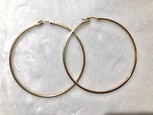 14KGF Hoop Earrings