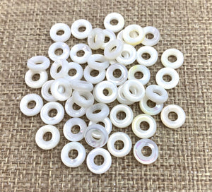 Mother of Pearl Donut Beads Sku#M601