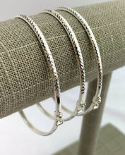 7.5” 3mm DC Bangle w/Clasp, Sterling Silver, 50213175L