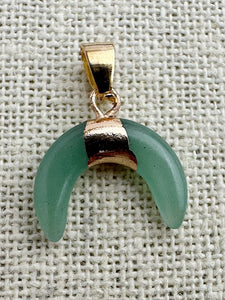 Green Aventurine Gold Plated Pendant
