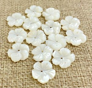 Mother of Pearl Flower Charm Sku#M79