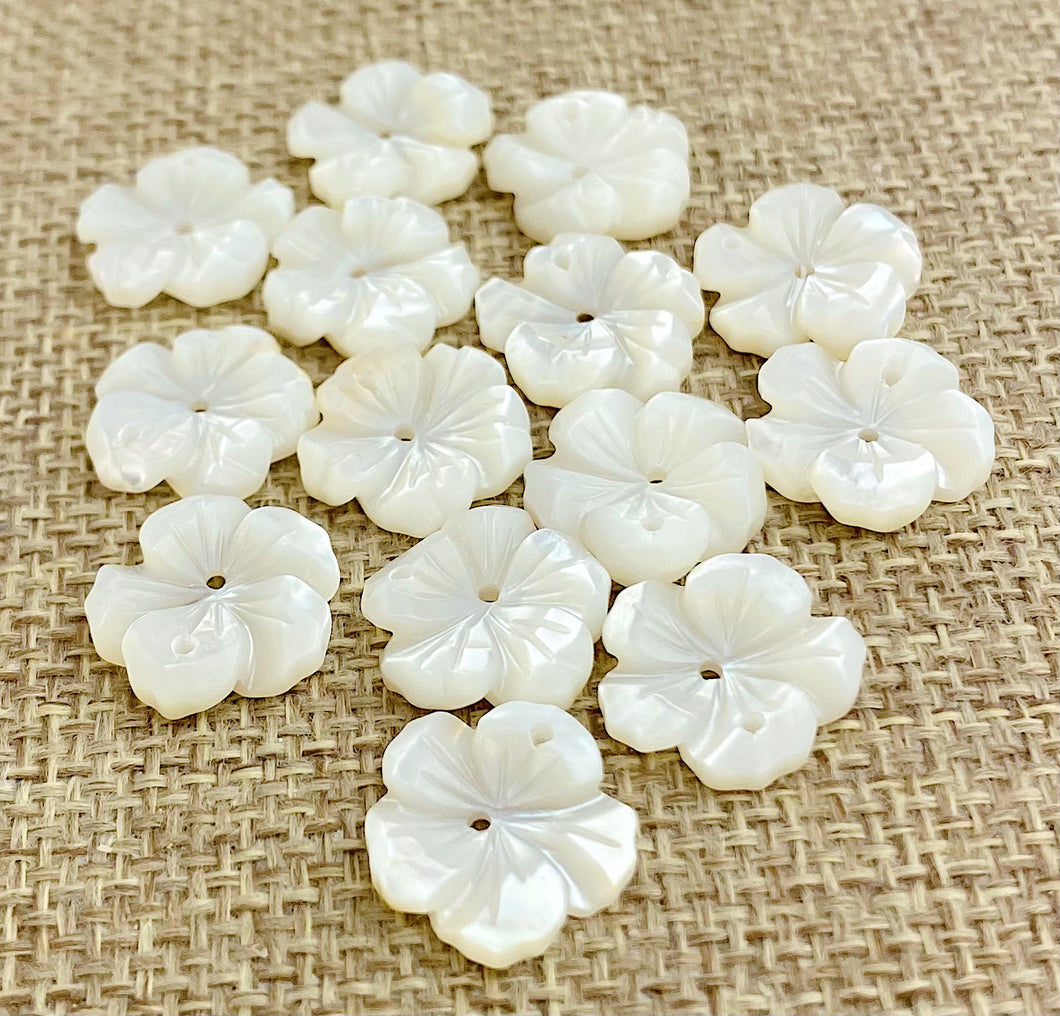 Mother of Pearl Flower Charm Sku#M79
