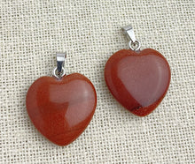 Gold Sand Stone Heart Pendant