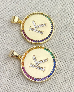 Gold Plated “K” Initial Pendant