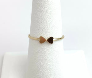 Two Heart Stacking Ring