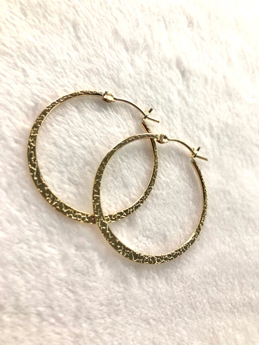 14KGF Hoop Earrings